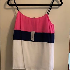Banana Republic NWT camisole pink/navy/white